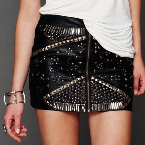 Free People Dresses & Skirts - Ladakh For Free People Black Rattle Snake Skirt 2